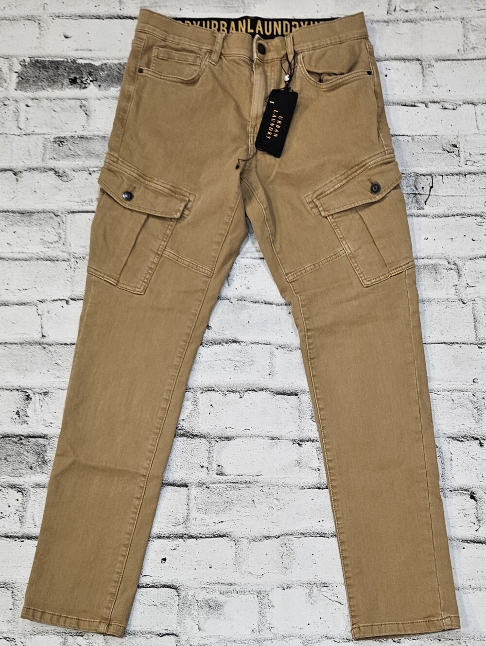 Urban Laundry Men's Cargo Pants Size 32 Tan Slim Straight Stretch Utility